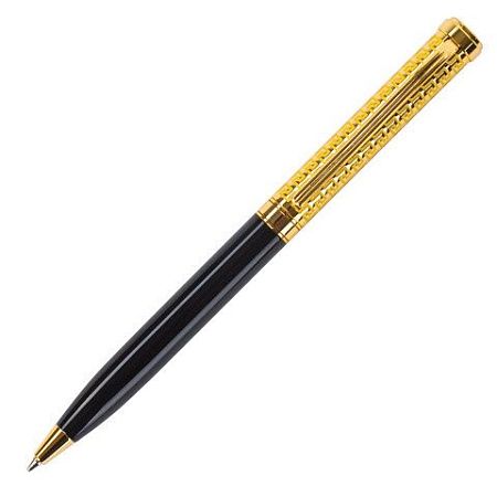 Ручка подарочная шариковая GALANT "Empire Gold", корпус черный с золотистым, золотистые детали, пишущий узел 0,7 мм, синяя, 140960 