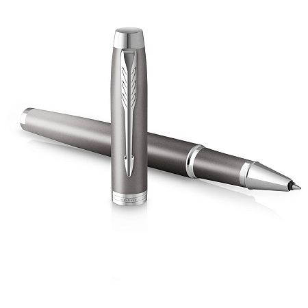 Ручка- роллер Parker "IM Rituals GREY Gradient CT" черная, 0,5мм, подарочная упаковка 