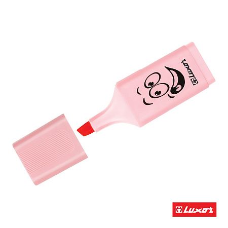 Текстовыделители Luxor "Eyeliter Pastel" пастельный розовый, 1-5мм 