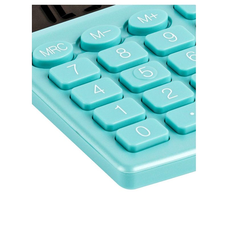 Калькулятор настольный Eleven SDC-805NR-GN, 8 разр., двойное питание, 127*105*21мм, бирюзовый