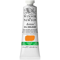 Краска масляная профессиональная Winsor&Newton "Artists Oil", 37мл, беcкадмиевый насыщенно-желтый