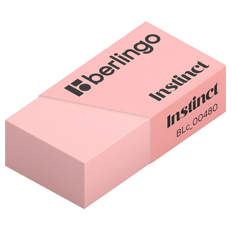 Ластик Berlingo "Instinct", цвета ассорти, 40*20*10мм 