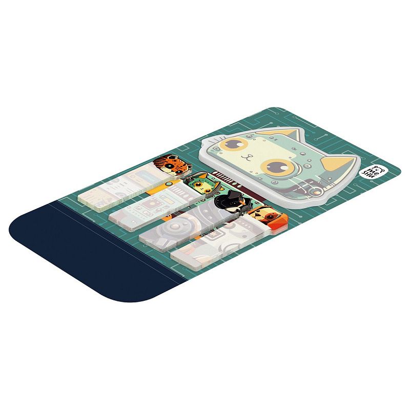 Флажки-закладки и самоклеящиеся блоки в наборе MESHU "Robopets metal", 20л., европодвес