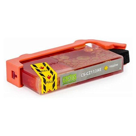 Картридж струйный CACTUS (CS-CZ112AE) для HP Deskjet I3525/5525/4515/4525, желтый 