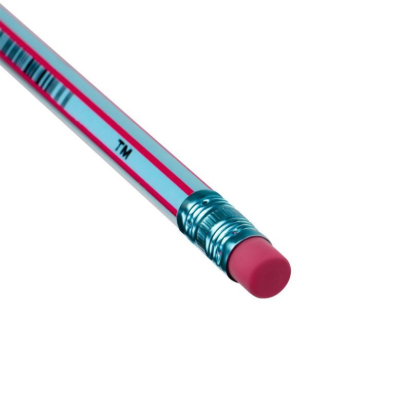 Карандаш ч/г Красин "Эволюция" ТМ (HB), с полосами, с ластиком, заточен., пластиковый 