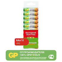 Аккумулятор GP AA (HR06) 2700mAh 10BL