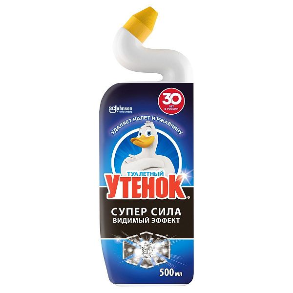 Средство для туалета Туалетный утенок "Супер сила. Видимый эффект", 500мл 