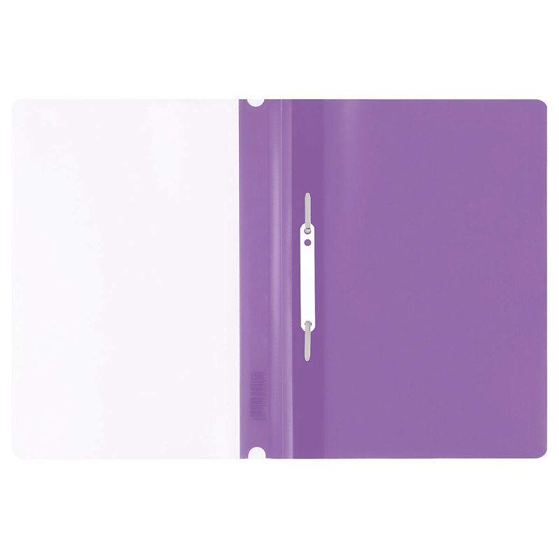 Папка-скоросшиватель пластик. СТАММ А4, 160мкм, фиолетовая с прозр. верхом 