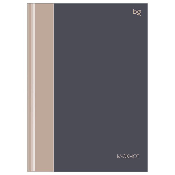 Бизнес-блокнот А5, 80л., евроформат, BG "Monocolor. Double", soft-touch ламинация