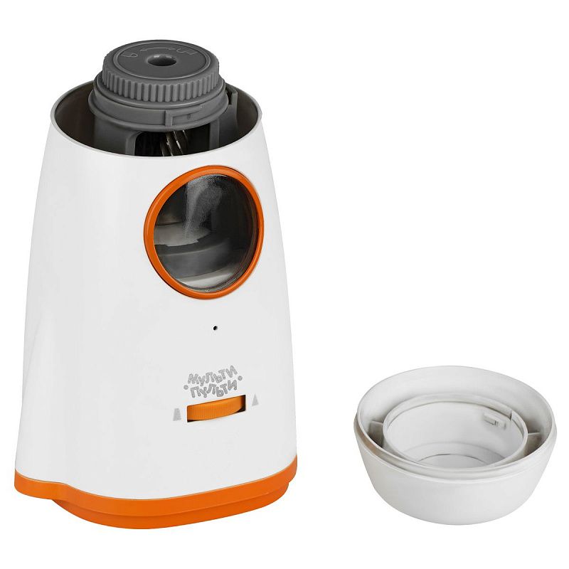 Точилка электрическая детская Мульти-Пульти "Ракета" 1 отверстие, с контейнером, сеть/аккумулятор, картон. упаковка 