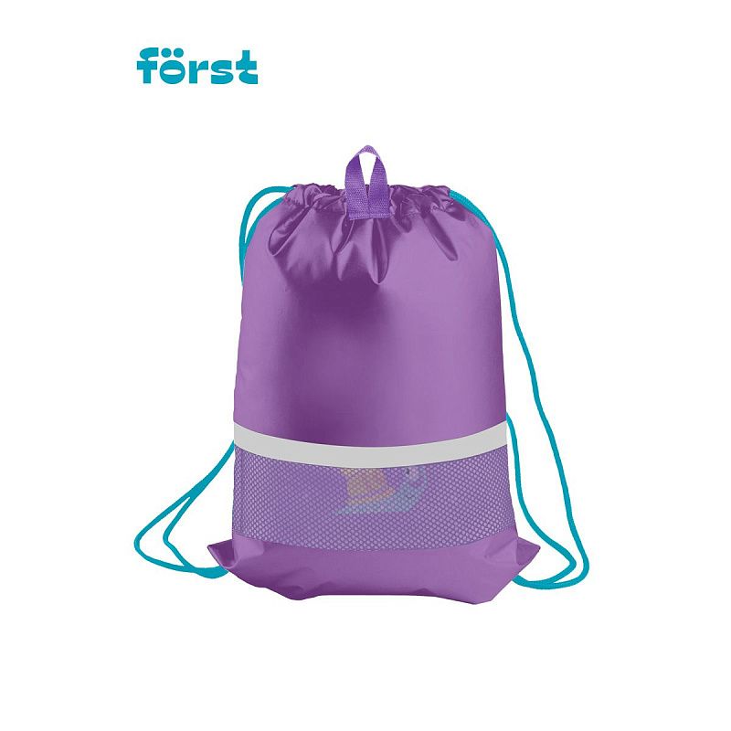 Мешок для обуви 1 отделение Först "Snail dream", 360*470мм, вентиляционная сеточка, светоотражающая полоса 