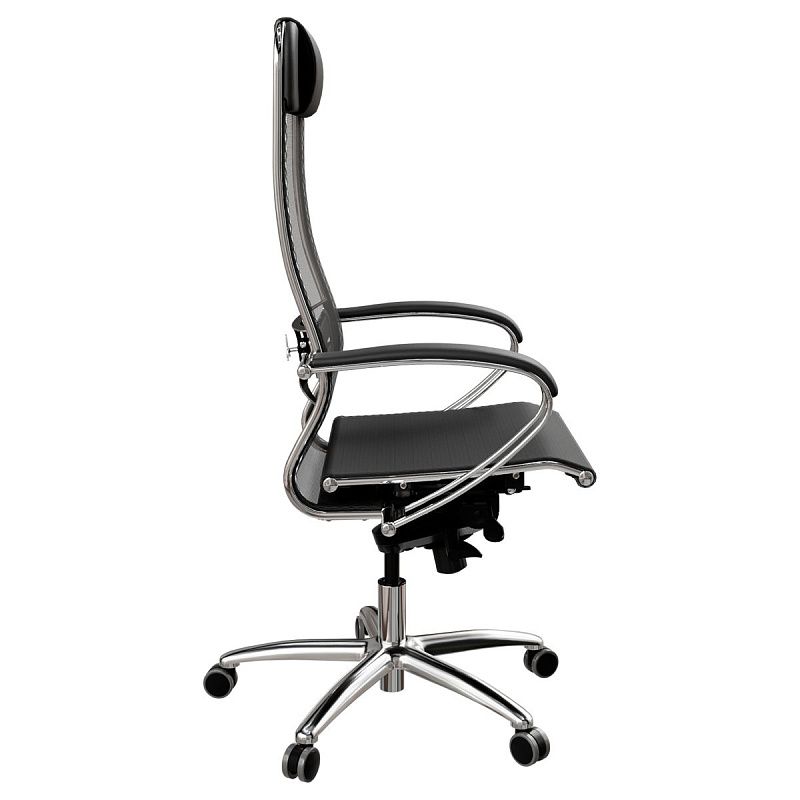 Кресло руководителя Метта "Samurai" S-1,  сетка черная, синхромеханизм качания, мультиблок со слайдером, 5.2.1.49