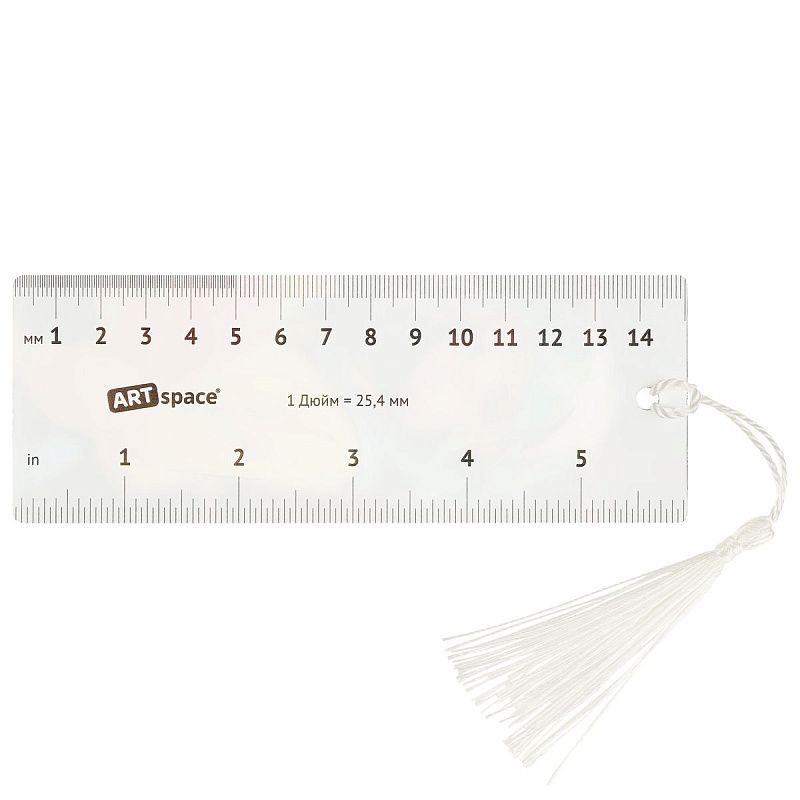 Закладка для книг 3D с линейкой, 150*55мм, ArtSpace "Anime girl", декоративный шнурок 