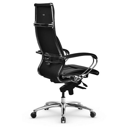 Кресло руководителя Метта "Samurai" LUX, кожа черная "NewLeather" №721/MPES, мультиблок