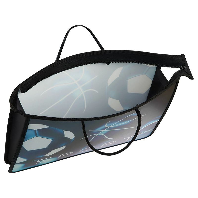 Папка с ручками А4 ArtSpace "Sport", пластик, на молнии, 75мм 