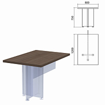 Столешница стола приставного "Приоритет", 800х1200х750 мм, лагос, К-917, К-917 лагос