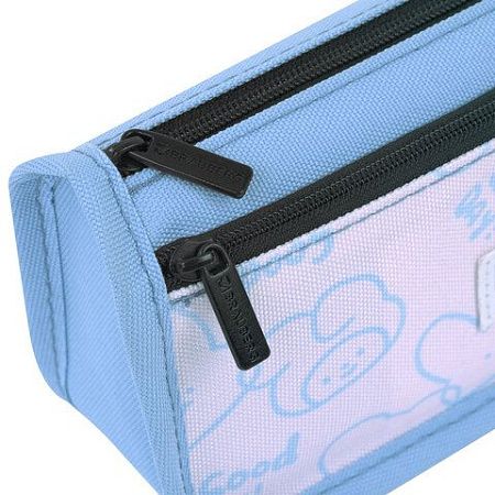 Пенал мягкий BRAUBERG KIDS, 2 отделения, полиэстер, Bunny, 22x10x6 см, 273552 