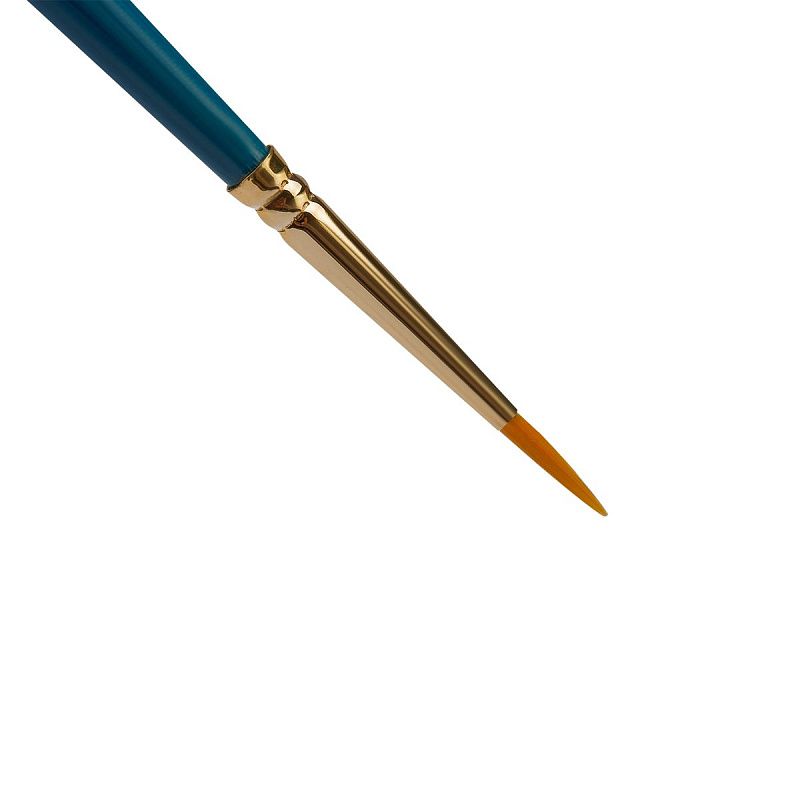 Кисть художественная синтетика Гамма "Галерея", круглая №0, короткая ручка