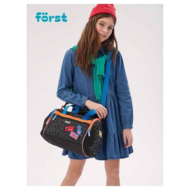 УЦЕНКА - Сумка Först "Dots style" 23*32*20см, 1 отделение, 3 кармана (осн 351791) 