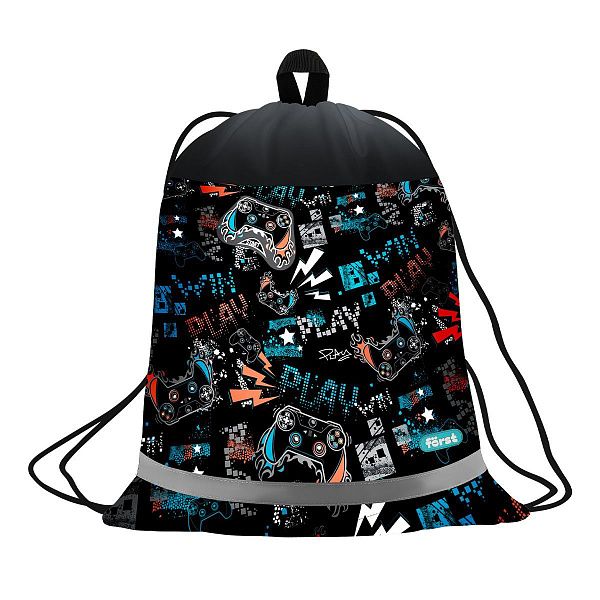 Мешок для обуви 1 отделение Först "Flawless Victory", 360*460мм, вентиляционная сеточка, светоотражающая полоса