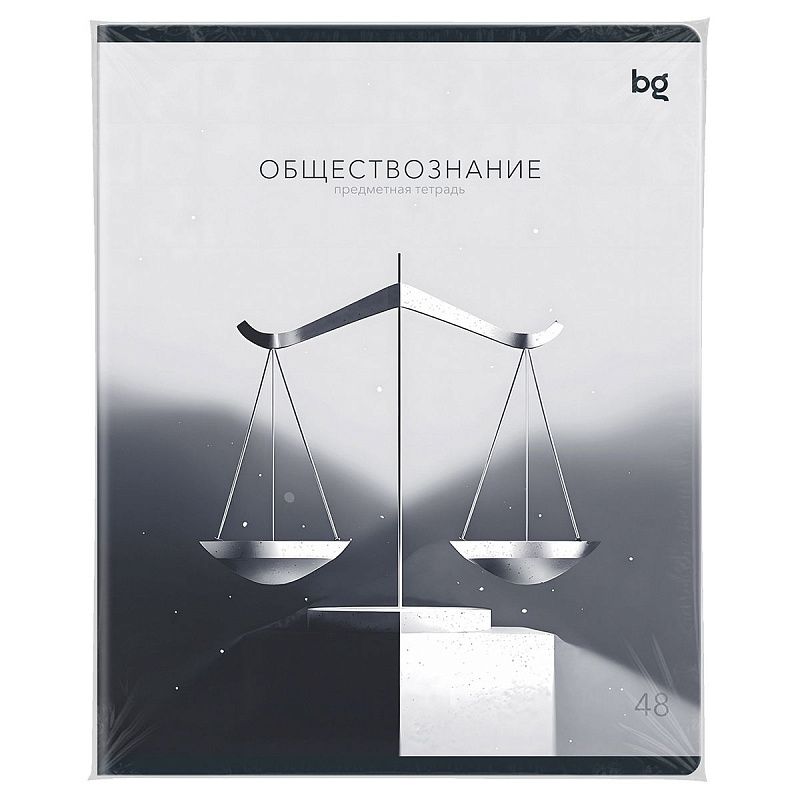 Тетрадь предметная 48л. BG "В гранях разума" - Обществознание, матовая ламинация