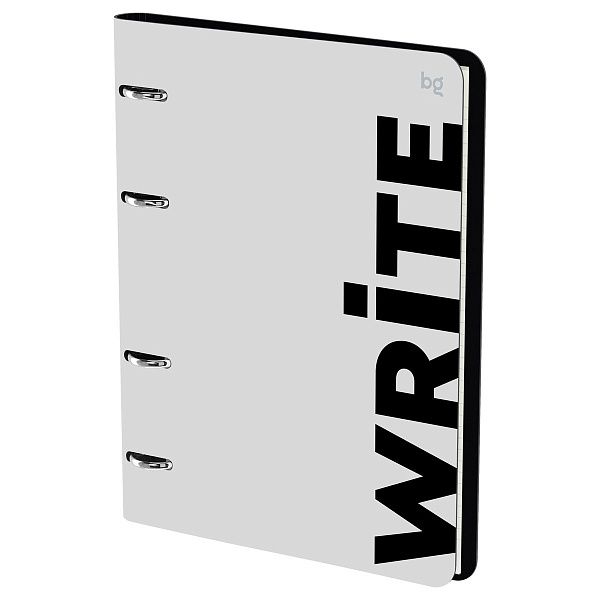 Тетрадь на кольцах А5, 120л., кожзам,  BG "Write"