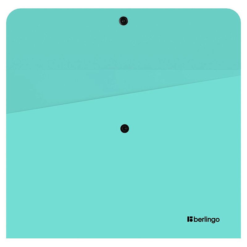 Папка-конверт на кнопке Berlingo "Instinct" А4, 330мкм, мятный 