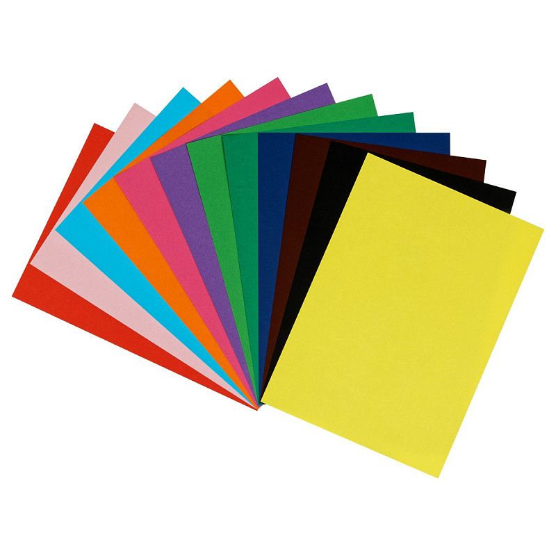 Цветная бумага тонированная А4, Мульти-Пульти, 24л., 12цв., в пакете, "Енот в России"