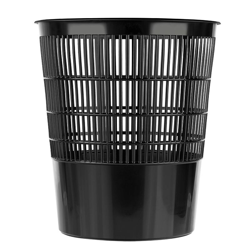 Корзина для бумаг СТАММ, 18л, сетчатая, черная
