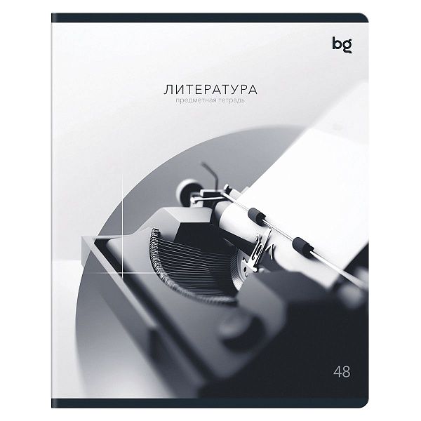 Тетрадь предметная 48л. BG "В гранях разума" - Литература, матовая ламинация