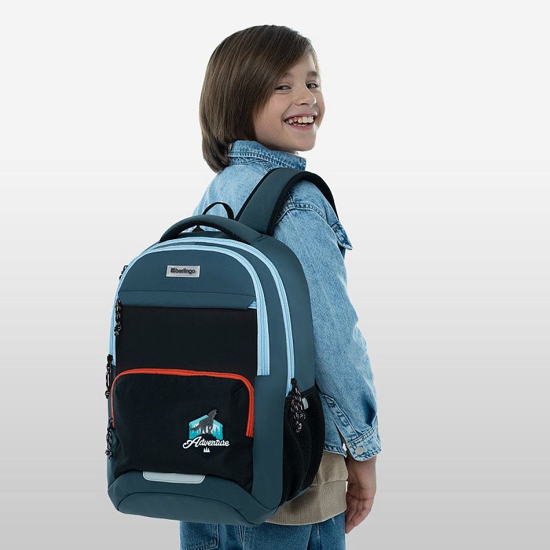 Рюкзак Berlingo ErgoSmart "City Traveler" 42*29*16см, 2 отделения, 4 кармана, эргономичная спинка 