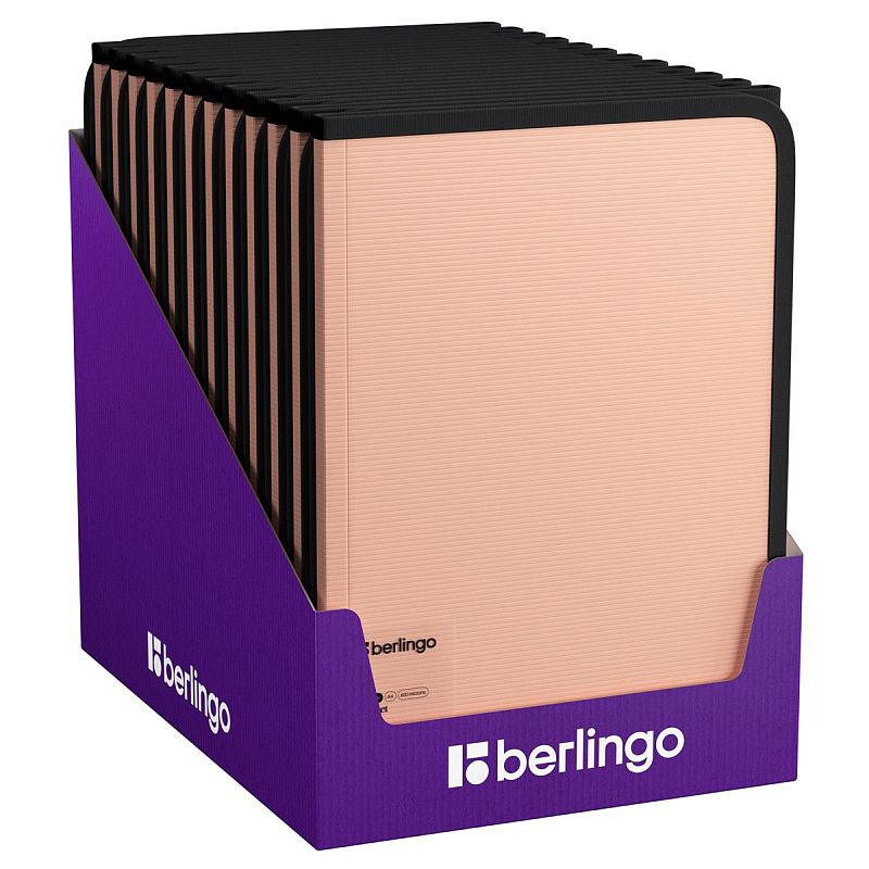 Папка на молнии Berlingo "Instinct" А4, 600мкм, фламинго 