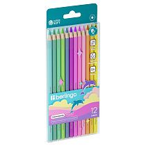Карандаши цветные пастельные Berlingo "SuperSoft. Pastel", 12цв., заточен., европодвес