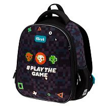 Ранец Först F-Top облегченный "Play the game" 36*28*15см, 2 отделения, 2 кармана, анатомическая спинка