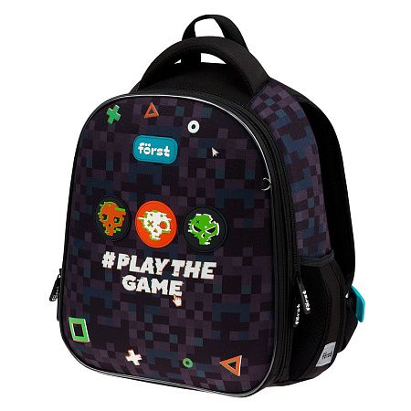 Ранец Först F-Top облегченный "Play the game" 36*28*15см, 2 отделения, 2 кармана, анатомическая спинка