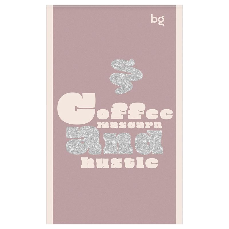 Блокнот А6 32л., на скрепке BG "Блестящий стиль", блестки