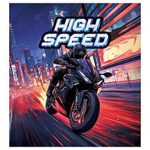 Мешок для обуви 1 отделение ArtSpace "Bike", увеличенный объем, 410*490мм