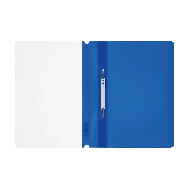 Папка-скоросшиватель пластик. СТАММ А4, 160мкм, синяя с прозр. верхом 