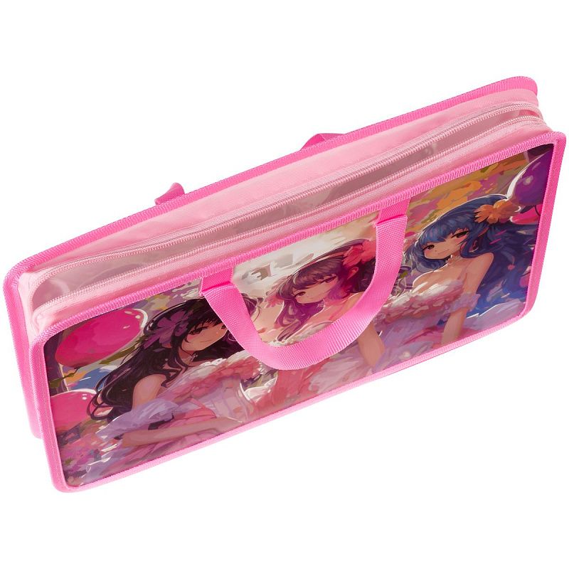 Папка с ручками А4 ArtSpace "Ladies", пластик, на молнии, 40мм 