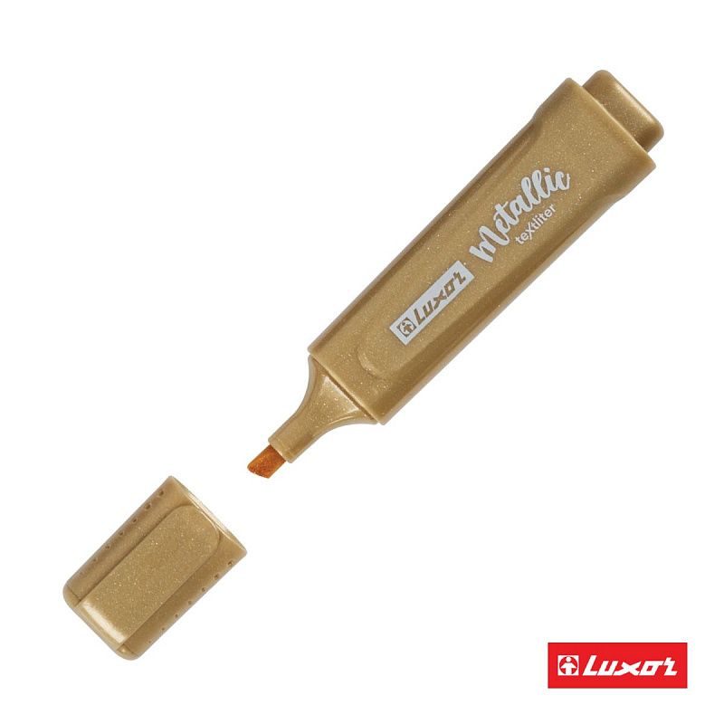 Текстовыделитель Luxor "Textliter Metallic" золото, 1-5мм 