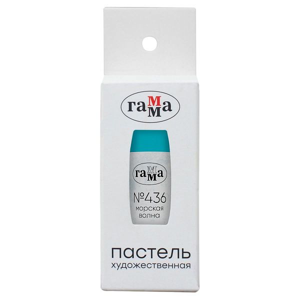 Пастель художественная Гамма, морская волна № 436, штучная, картон.упак.