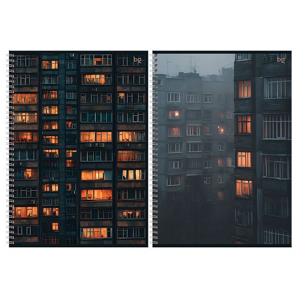 Тетрадь 96л., А4, клетка, на гребне BG "Архитектура"