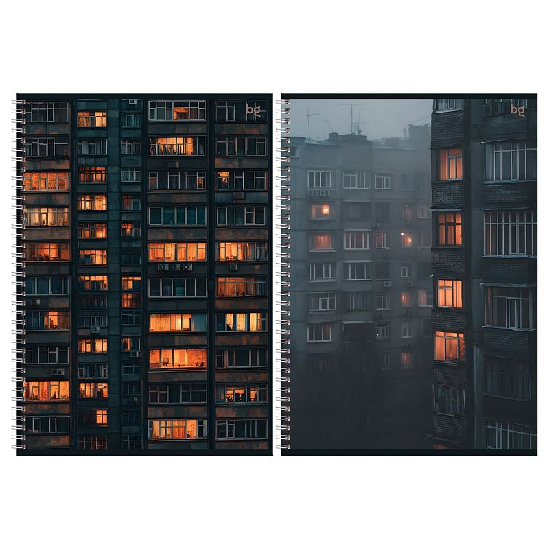 Тетрадь 96л., А4, клетка, на гребне BG "Архитектура"