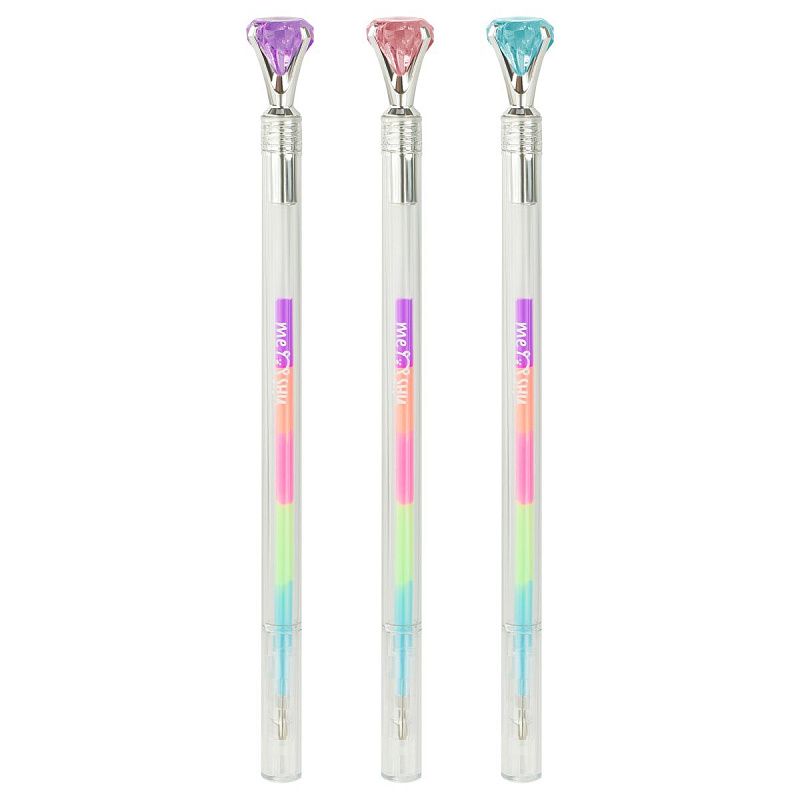 Ручка гелевая MESHU "Diamonds" , радужная, 0,7мм 