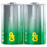 Батарейки GP Super, D (LR20, 13А), алкалиновые, КОМПЛЕКТ 2 шт., в пленке, 13A-OS2