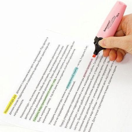 Набор текстовыделителей BRAUBERG 4 шт., АССОРТИ, "DELTA PASTEL", линия 1-5 мм, 151735 