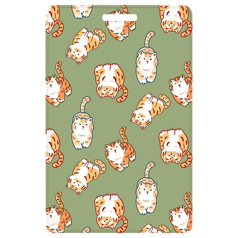 Обложка-карман для карт и пропусков OfficeSpace "Vibes", 95*65мм, ПВХ, ассорти 