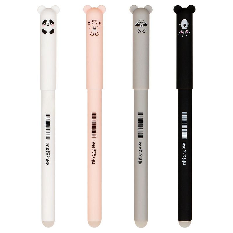 Ручка гелевая стираемая MESHU "Lovely Cutes" синяя, 0,5мм, корпус ассорти 