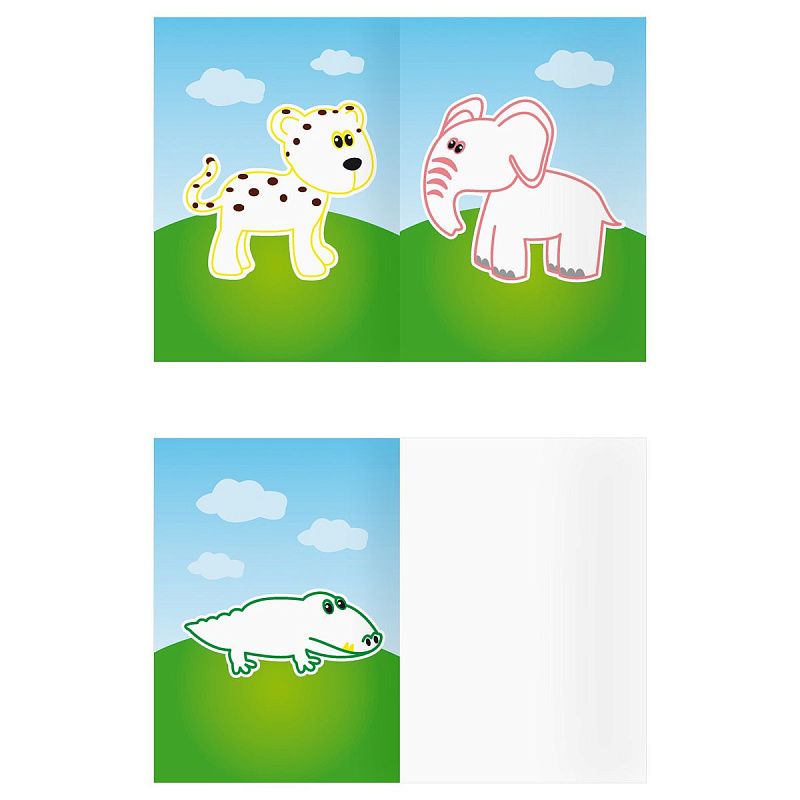 Раскраска А5 ТРИ СОВЫ "Для малышей. Выпуск 2", 8стр., цветной фон