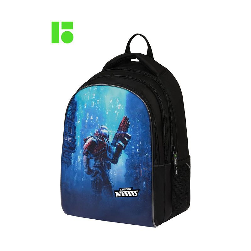 Рюкзак Berlingo inStyle "Warrior" 41*27*20 см, 3 отделения, 2 кармана, эргономичная спинка 